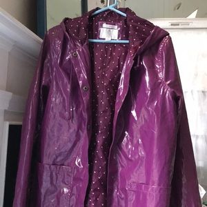 Purple raincoat